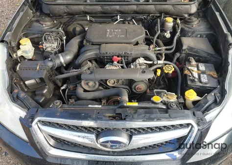 2011 Subaru Legacy 2.5I Premium from USA, damaged, VIN 4S3BMCG68B3245655